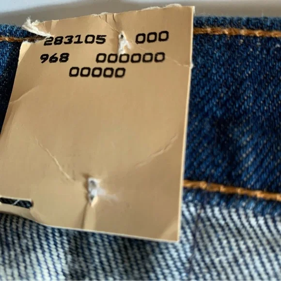 Vintage Levi’s 505 USA Made Straight Leg Dark Wash Jeans 34x32 - Picture 12 of 14